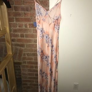 Beautiful free people floral pattern maxi dress